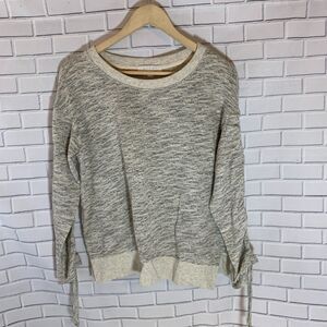 Anthro‎ Eri + Ali Grey Heather Knit Top Wri…